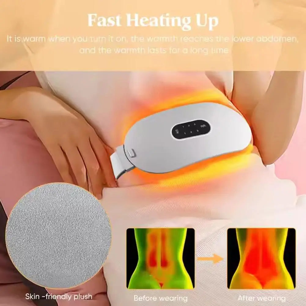 Uterus Warming Belt Warm Temperature Adjustable Treasure Heating Waist Protection Hot Compression Vibration Belt