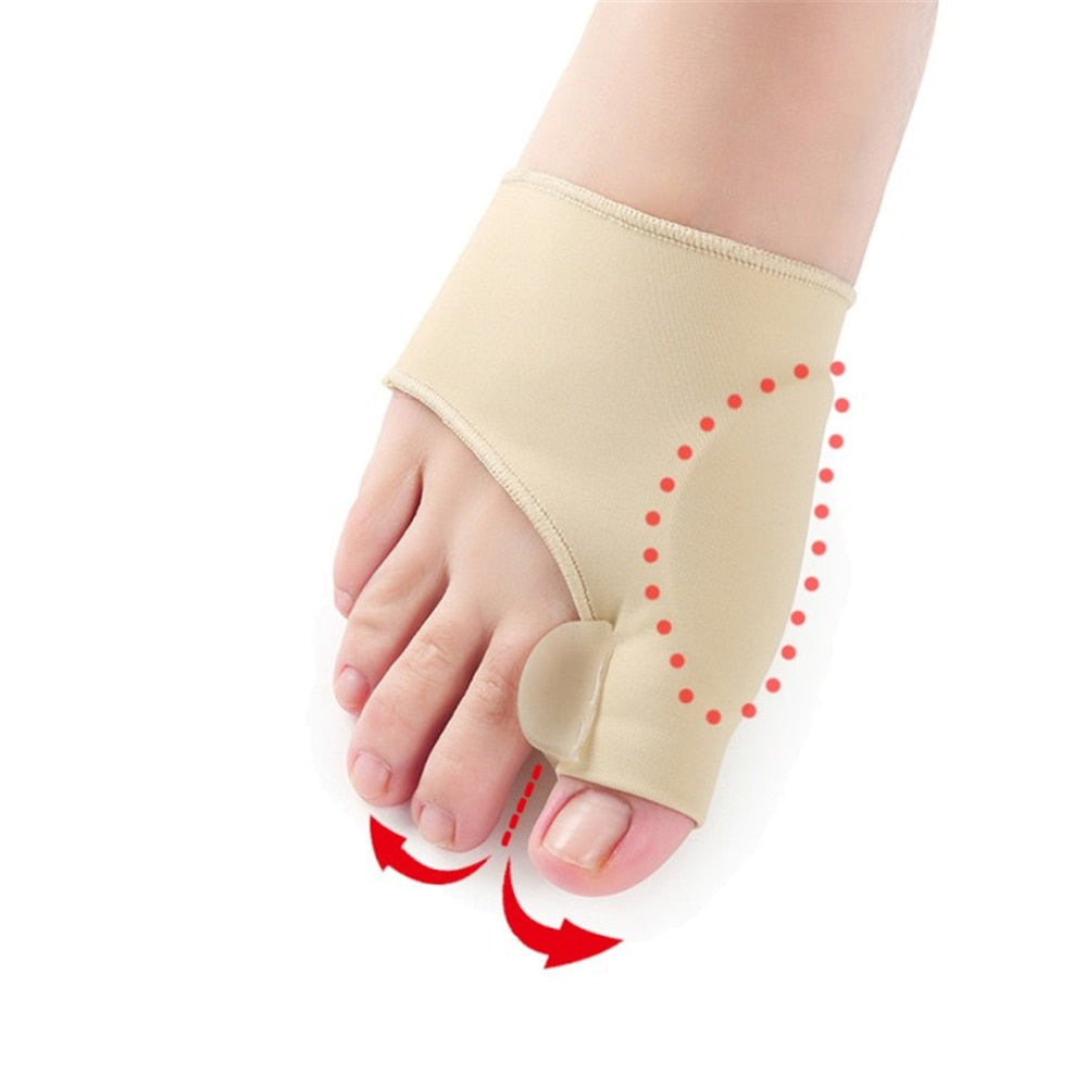 1Pair Toe Separator Hallux Valgus Bunion Corrector Hammer Toe Straightener Foot Pain Relief Orthopedic Pedicure Tools Foot Care