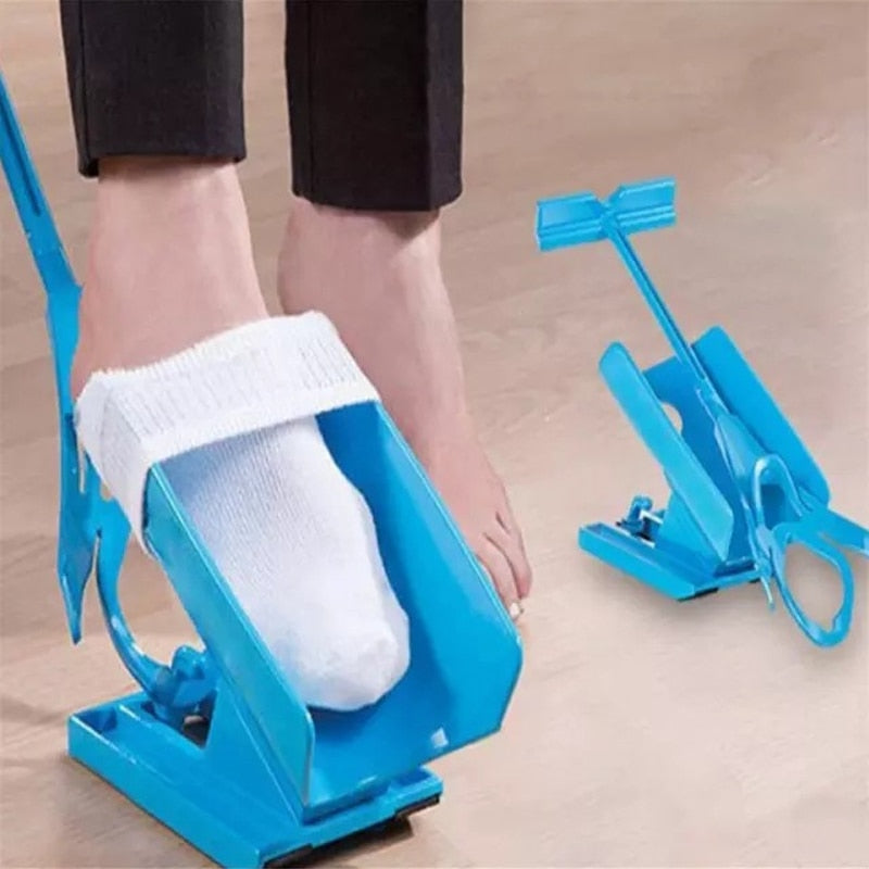Sock Aid & Shoe Horn Kit - Put Socks On Without Bending