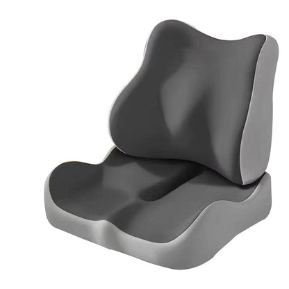 Memory Foam Seat Cushion & Lumbar Support for Office Chairs