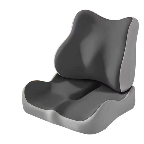 Memory Foam Seat Cushion & Lumbar Support for Office Chairs