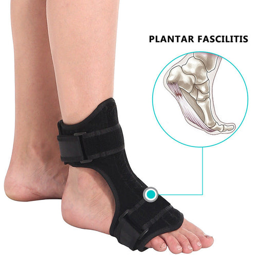 Adjustable Foot Drop Ankle Brace with Bendable Support
