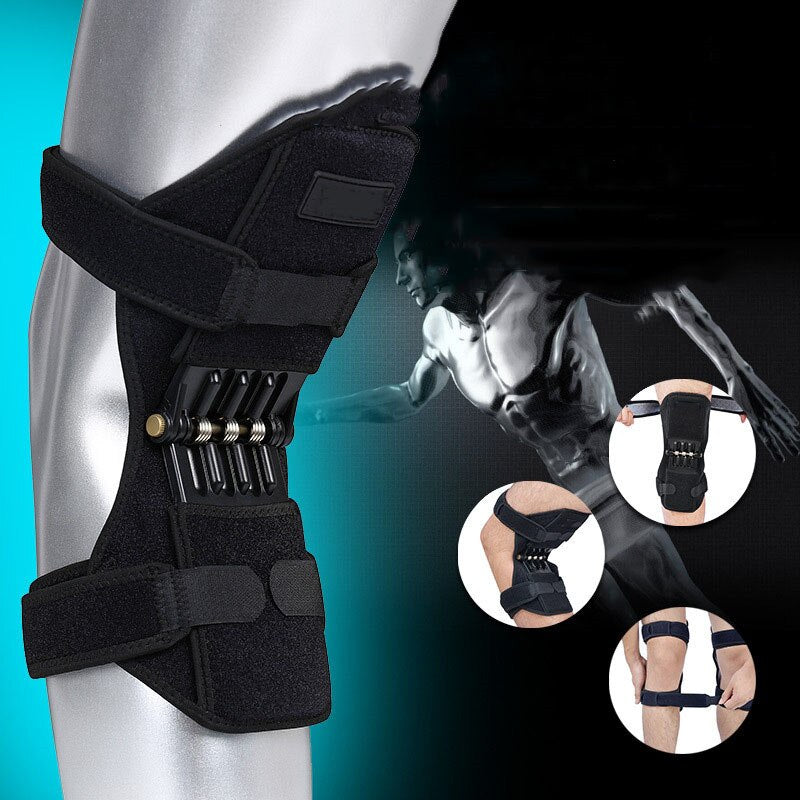 Breathable Non-slip Lift Joint Support Knee Pads Powerful Rebound Spring Force Knee Booster