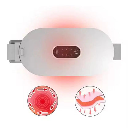 Cordless Heated Waist Belt - Adjustable Warmth for Tummy & Lower Back