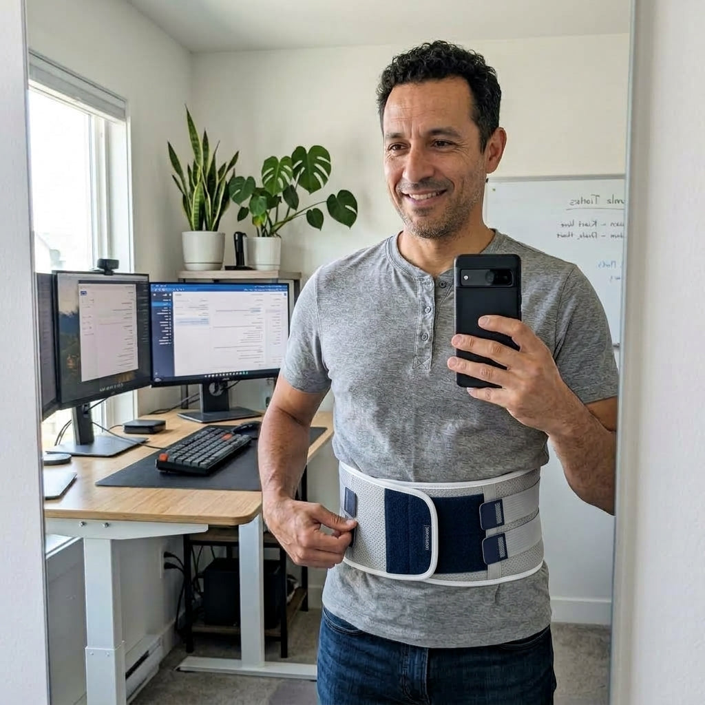 Breathable mesh stays comfortable on long drives